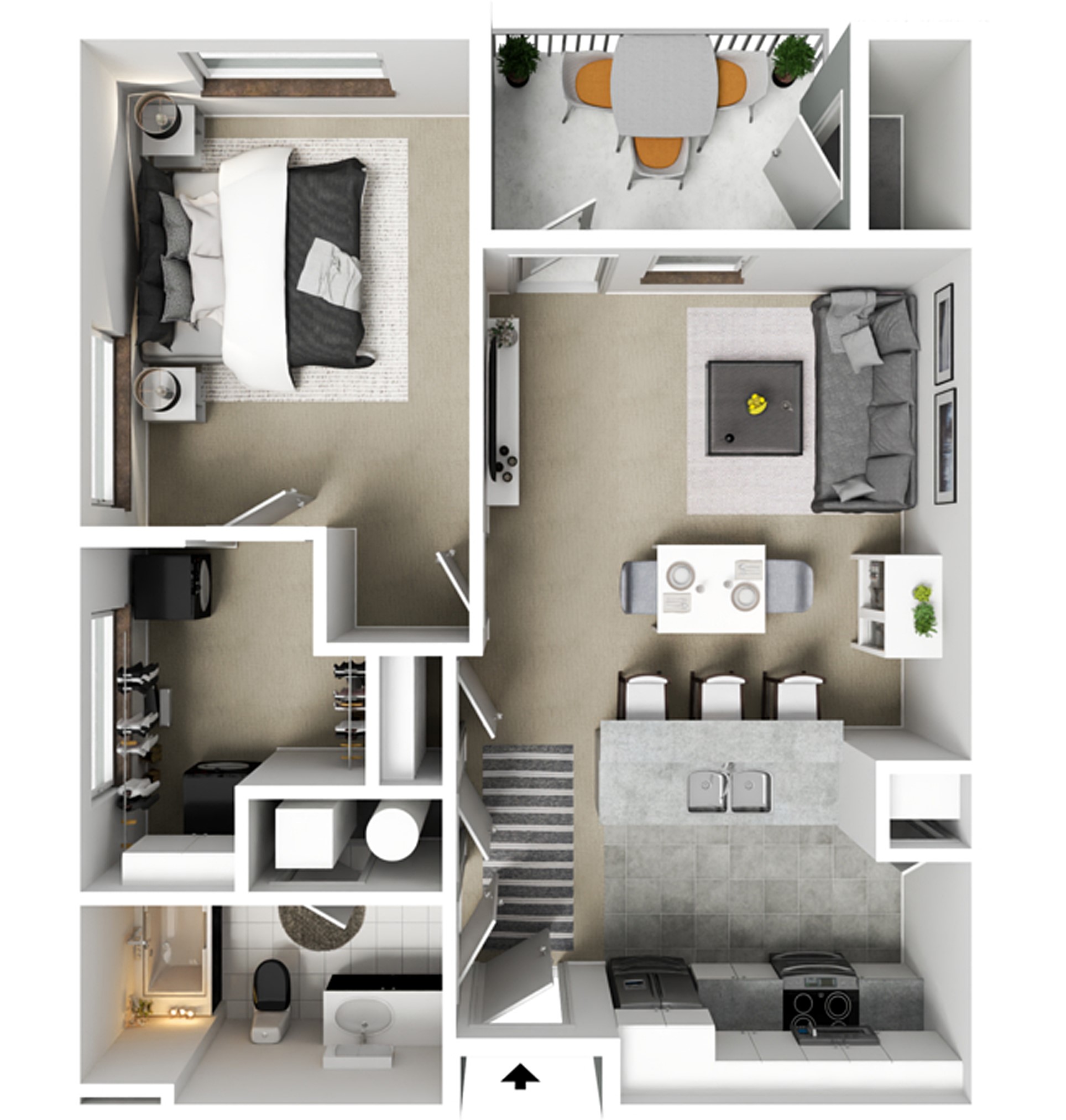 1 Bedroom Floor Plan